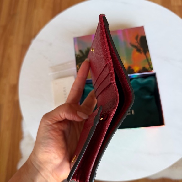 Gucci GG Supreme Mini Wallet Ophidia Floral Print / Web Stripe / New / Full Set - Picture 15 of 16